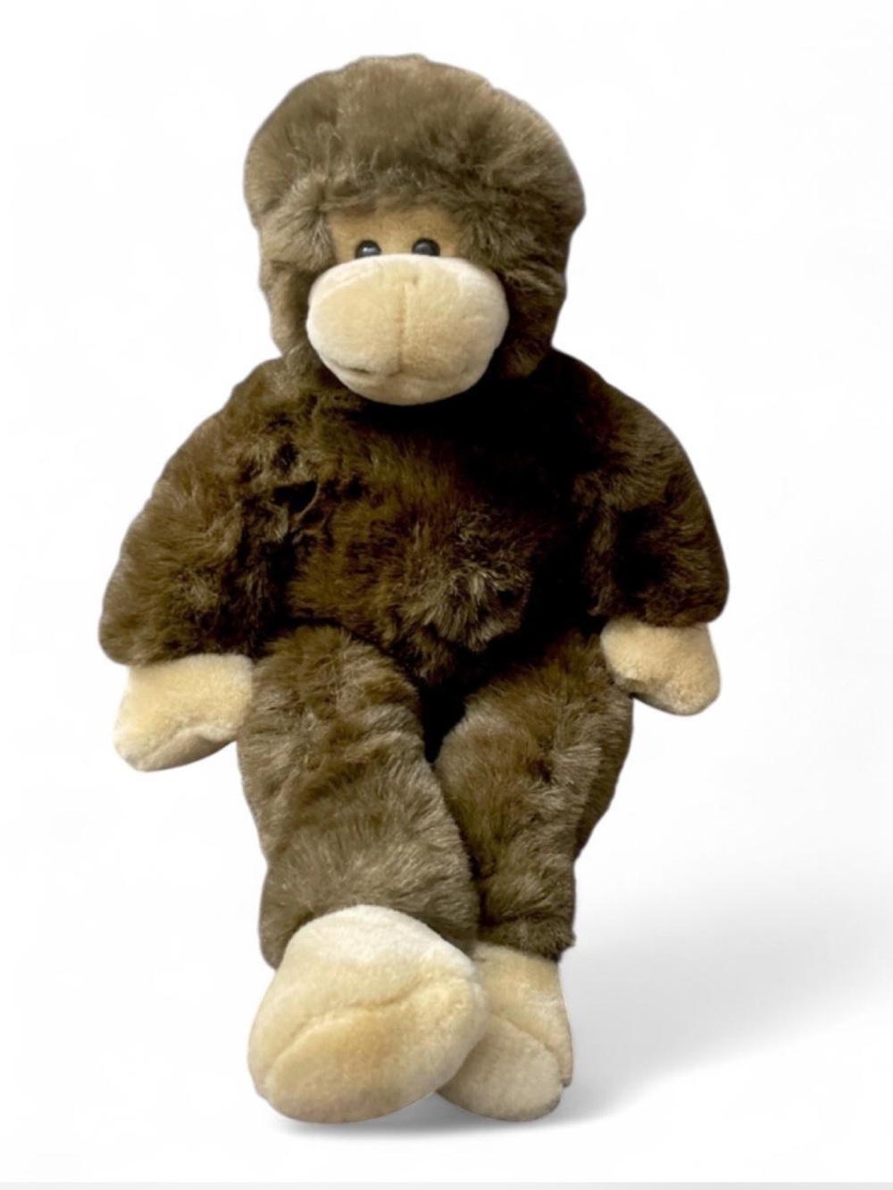 VTG Build A Bear Gorilla With Tail 1997 Brown Fuzzy Soft 16” Ape Monkey Plush